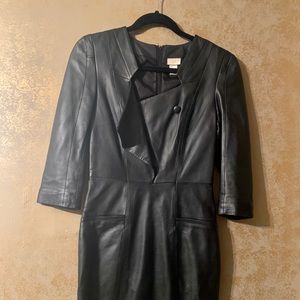 Leather dress